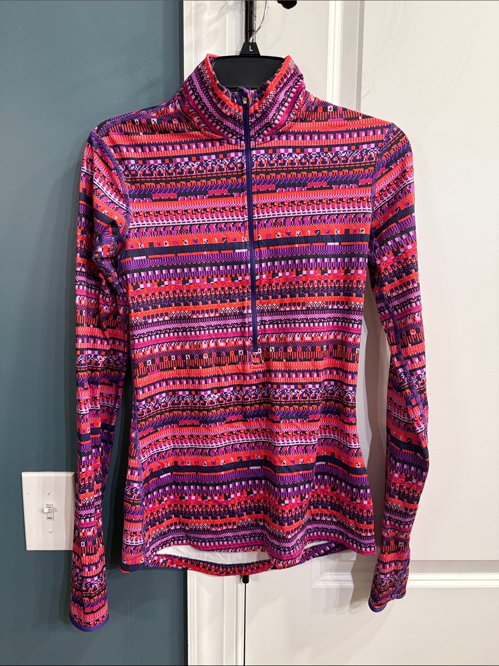 Nike Pro Dri Fit 1/2 Zip Pullover Top
